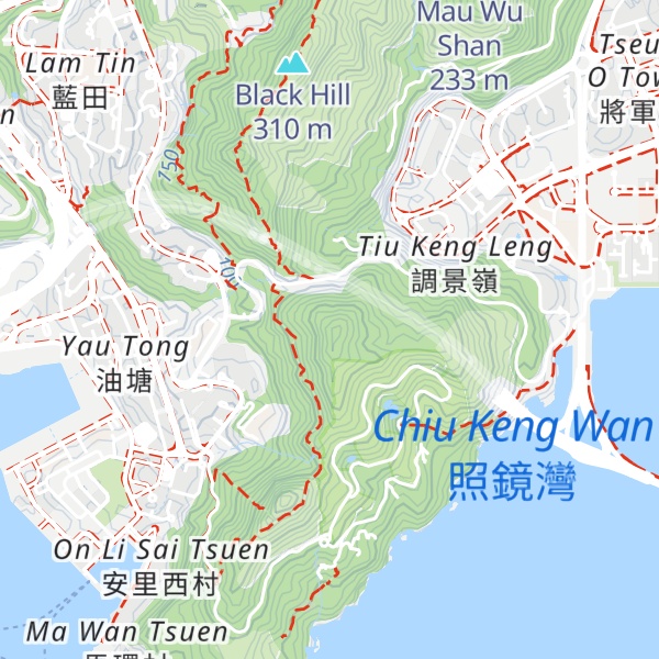 Map of Chiu Keng Wan Shan
