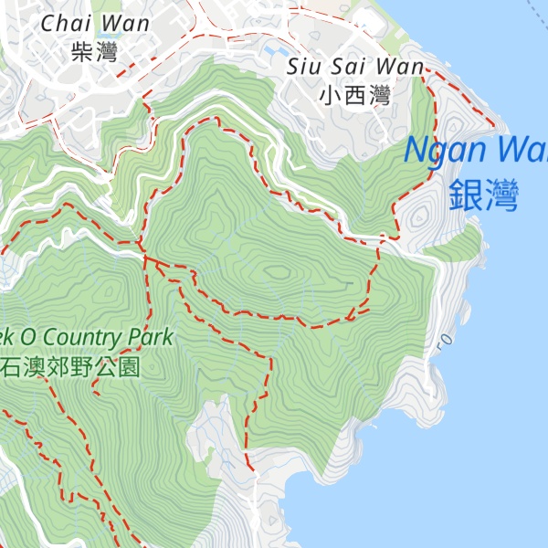 Map of Pottinger Peak