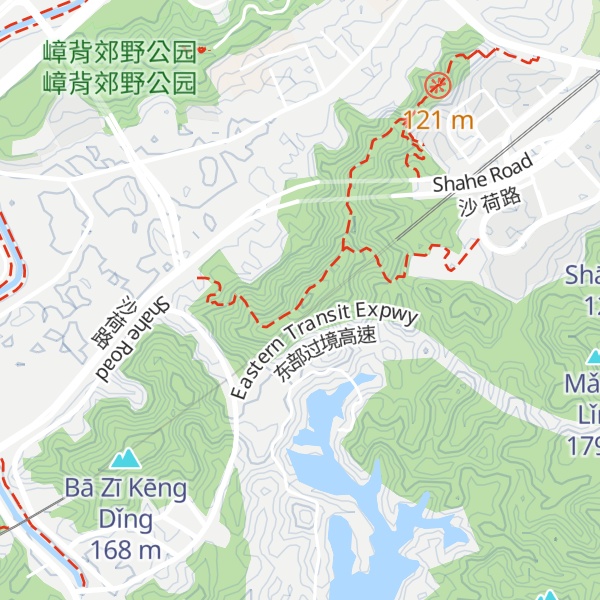 Map of Táng Pái Shān