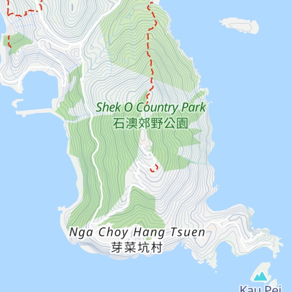 Map of D'Aguilar Peak