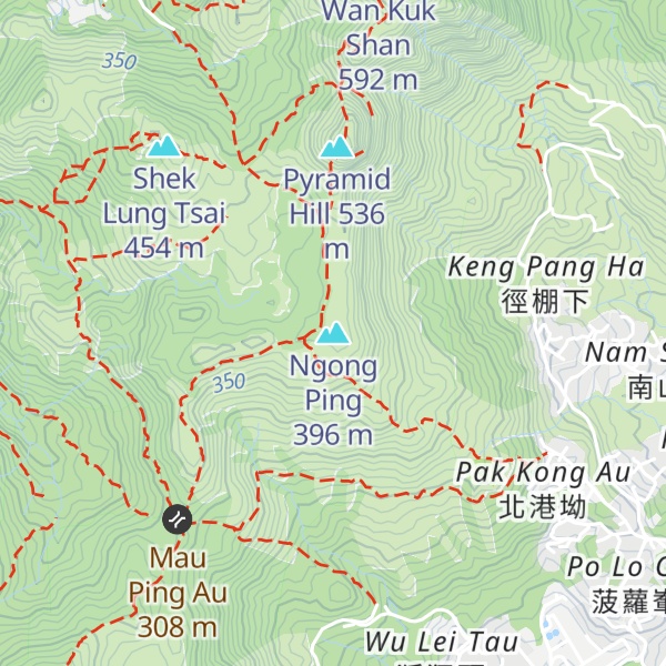 Map of Ngong Ping