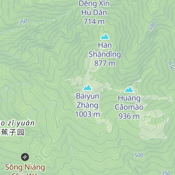 Map of Báiyún Zhàng