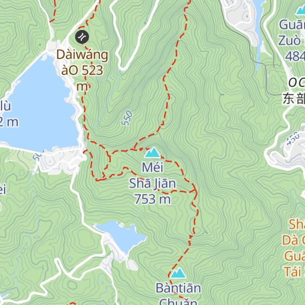 Map of Méi Shā Jiān