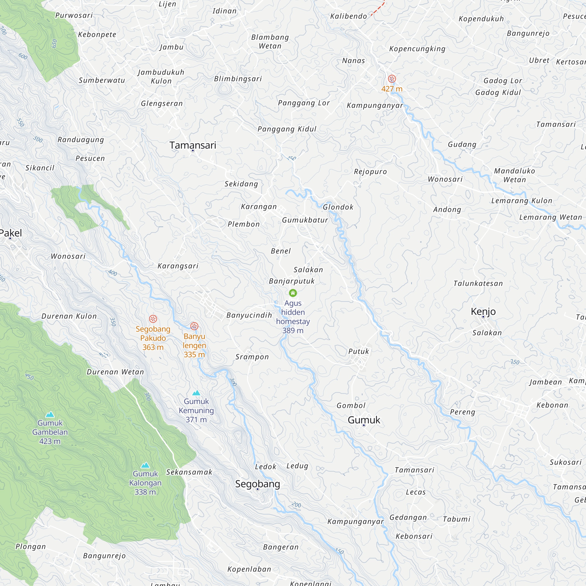 Agus hidden homestay map