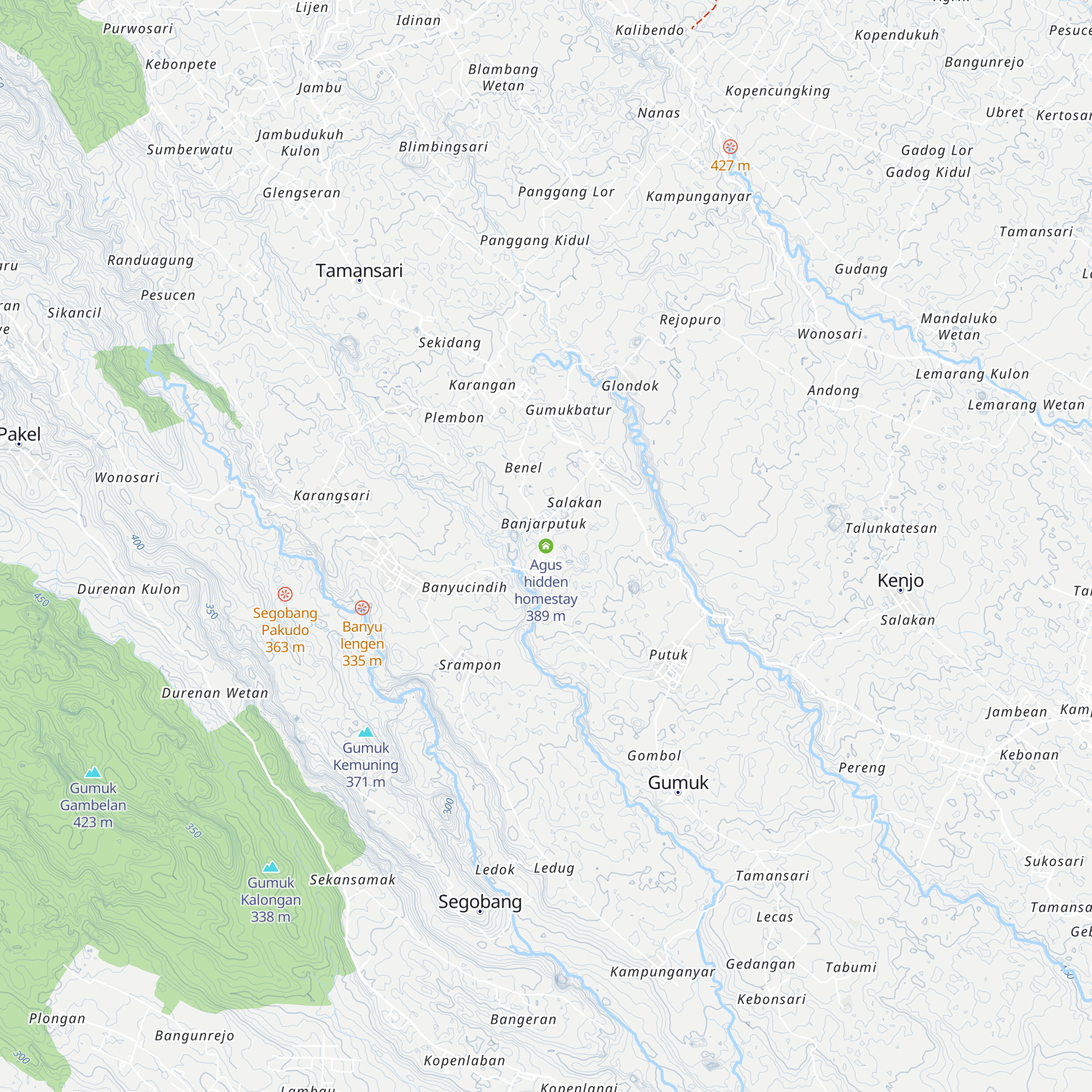 Agus hidden homestay map