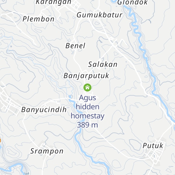 Map of Agus hidden homestay