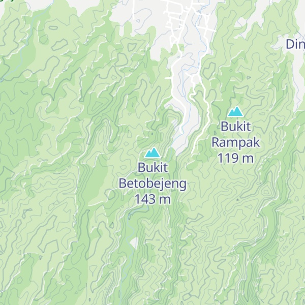 Map of Bukit Betobejeng