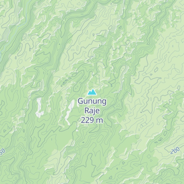 Map of Gunung Raje