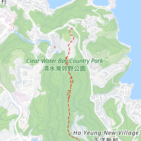 Map of Sheung Yeung Shan