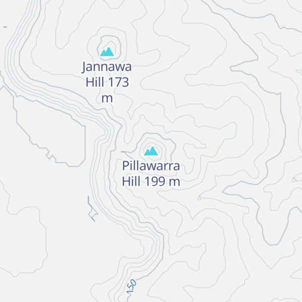 Map of Pillawarra Hill