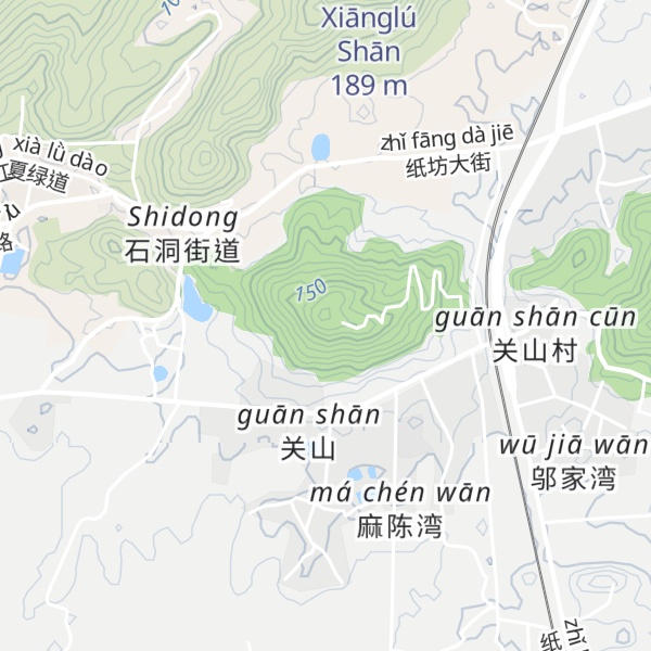 Map of Zhù Pí Shān