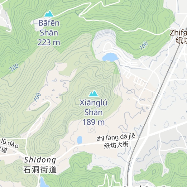 Map of Xiānglú Shān