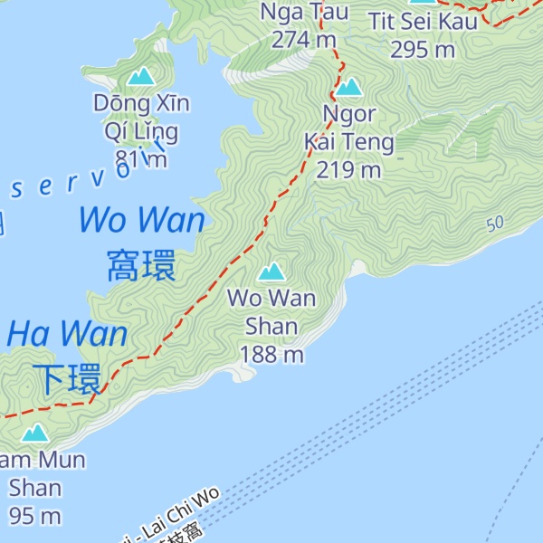Map of Wo Wan Shan