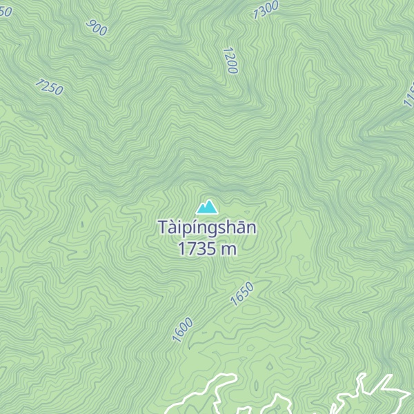 Map of Tàipíngshān