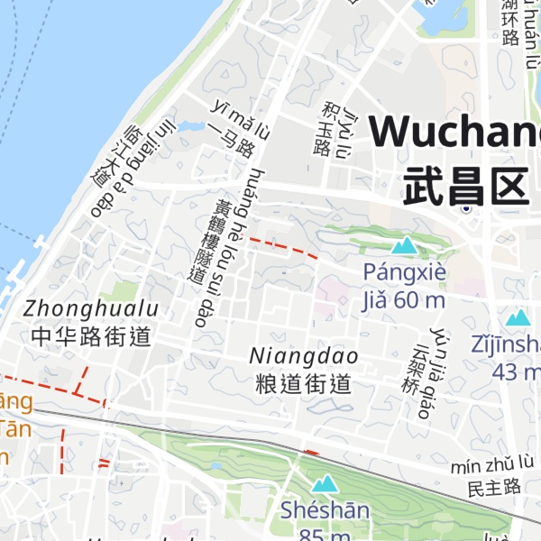 Map of Huāyuán Shān