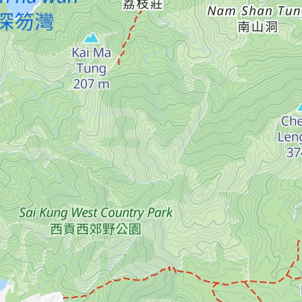 Map of Pak Shek Yan