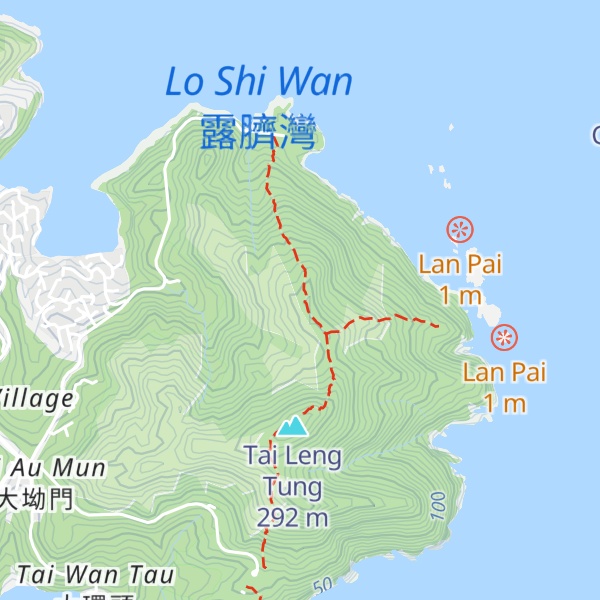Map of Ping Tok Hang Shan