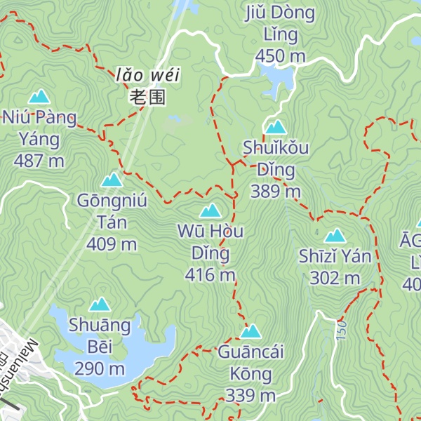 Map of Wū Hòu Dǐng