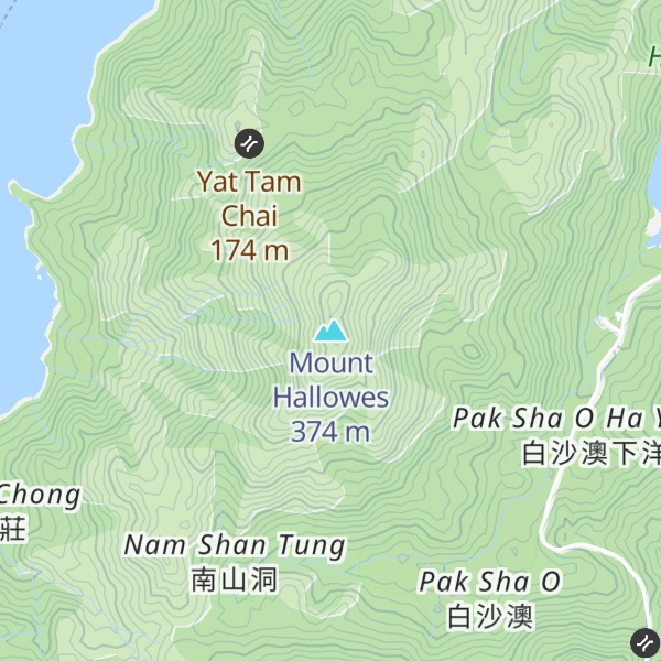 Map of Mount Hallowes
