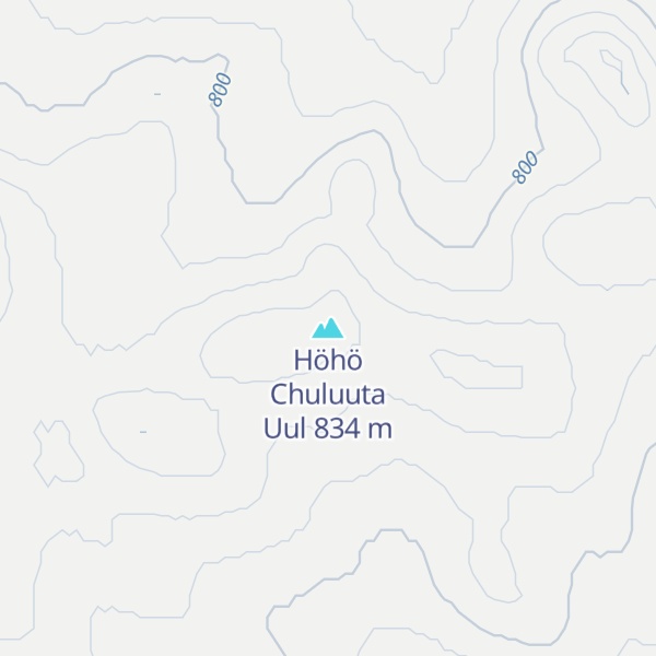 Map of Höhö Chuluuta Uul