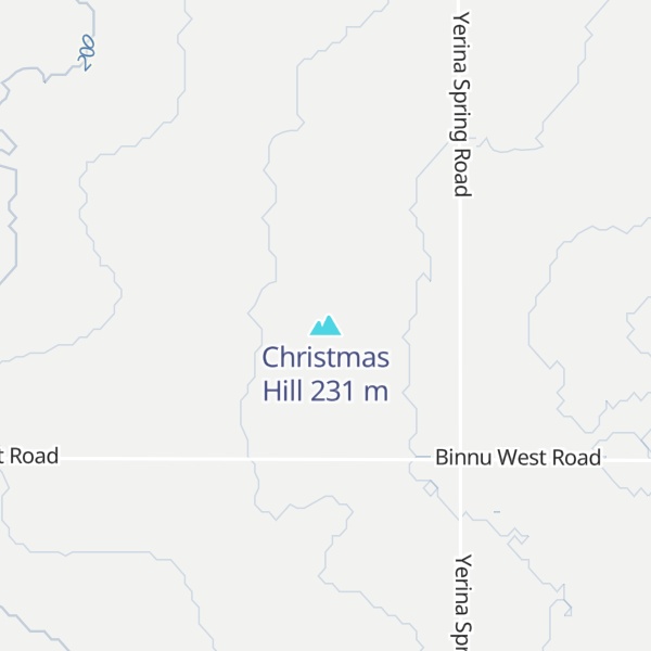 Map of Christmas Hill