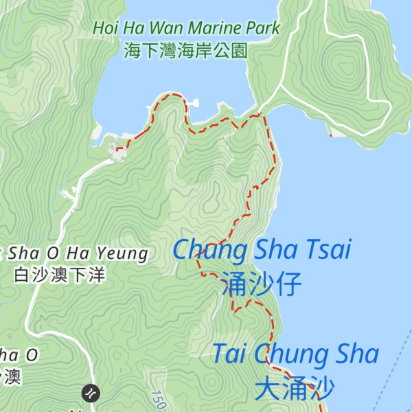 Map of Lo Tsai Shek