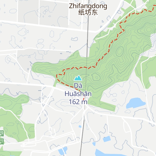 Map of Dà Huāshān