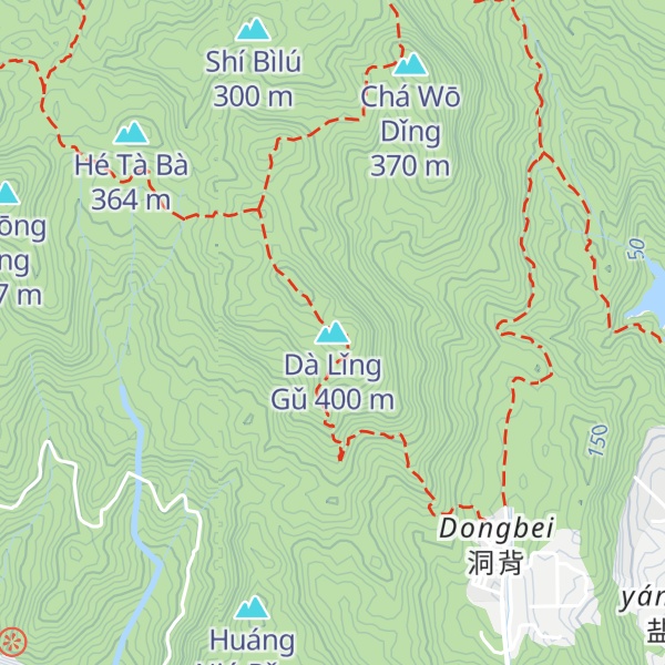 Map of Dà Lǐng Gǔ