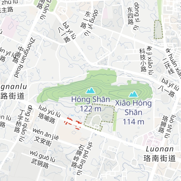 Map of Hóng Shān