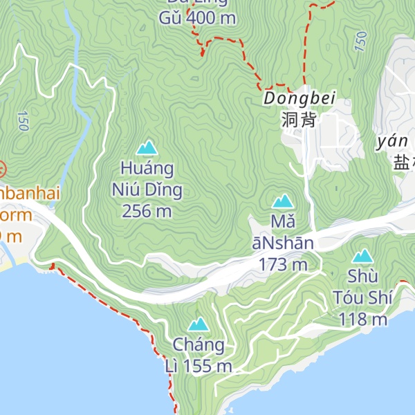 Map of Yá Jiǎo Lǐng
