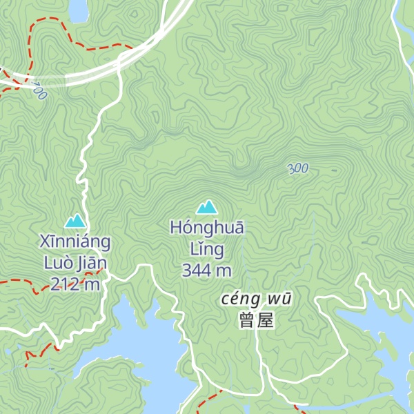 Map of Hónghuā Lǐng