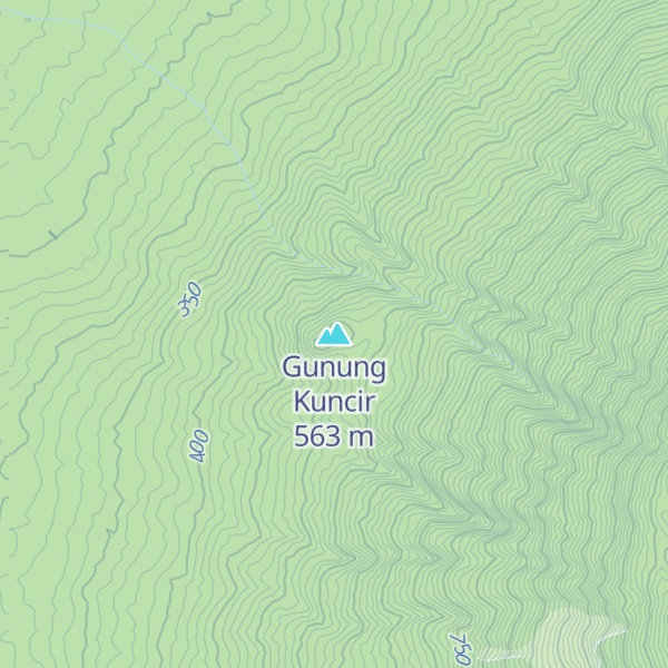 Map of Gunung Kuncir