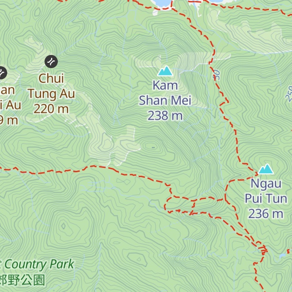 Map of Pai Ngak Shan