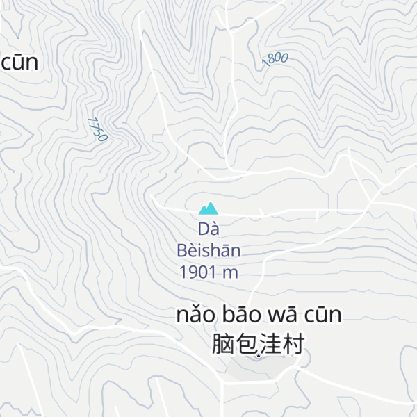 Map of Dà Bèishān