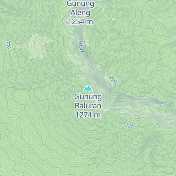 Map of Gunung Baluran