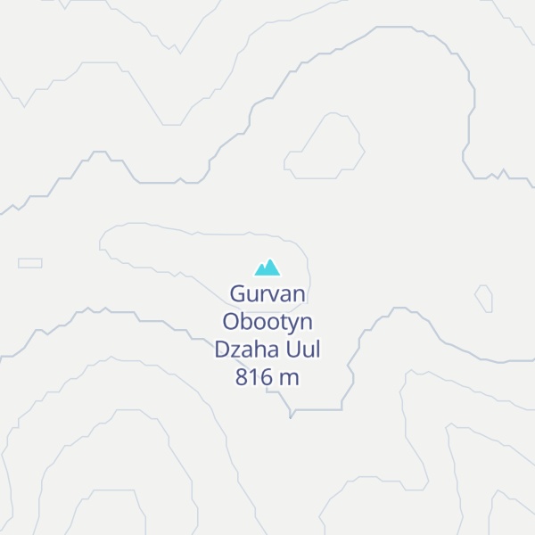 Map of Gurvan Obootyn Dzaha Uul