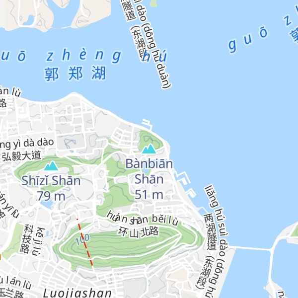 Map of Bànbiān Shān