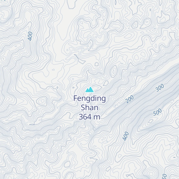 Map of Fengding Shan