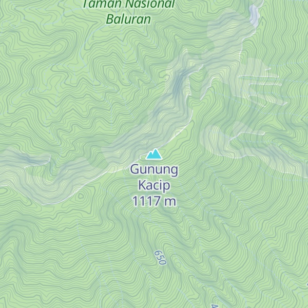 Map of Gunung Kacip