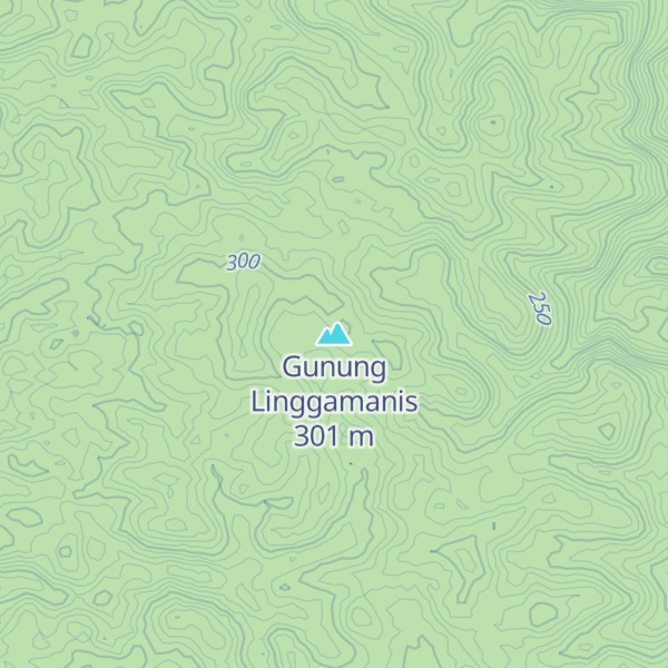 Map of Gunung Linggamanis