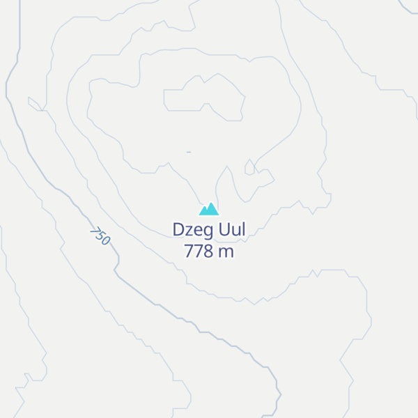 Map of Dzeg Uul