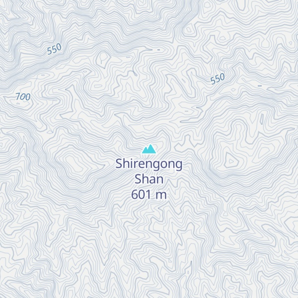 Map of Shirengong Shan