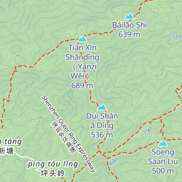 Map of Juéwàng Pō Qǐdiǎn