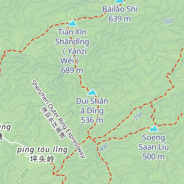 Map of Duì Shān ā Dǐng