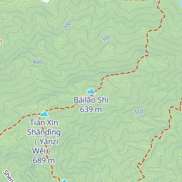 Map of Báilǎo Shí
