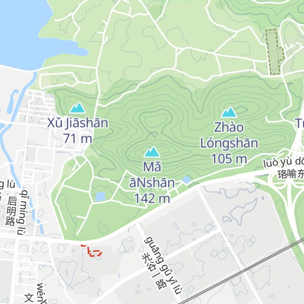 Map of Mǎ āNshān