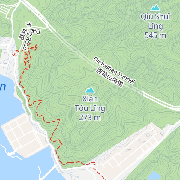 Map of Xián Tóu Lǐng