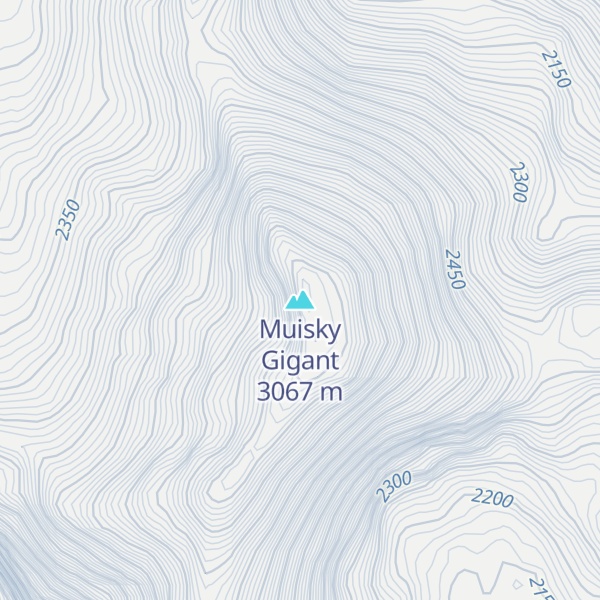Map of Muisky Gigant