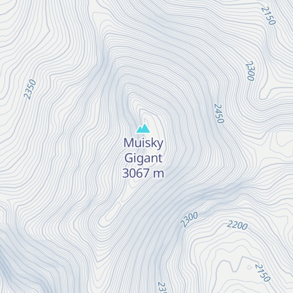 Map of Muiskii Gigant Yuzhnaya Vershina