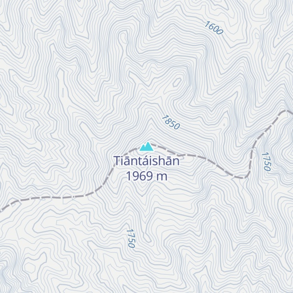 Map of Tiāntáishān